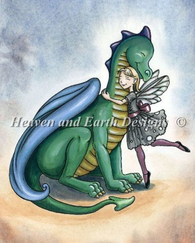 Diamond Painting Canvas - QS Dragon Hug